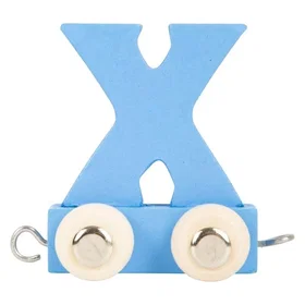 Small Foot Wooden Letter Train Color X