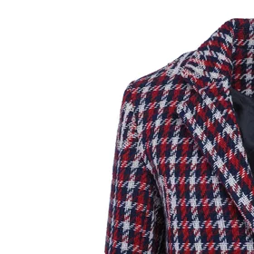 Maje Clover Plaid Jacquard Rock (Dam)