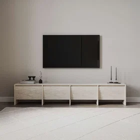 CONCEPT1 382NRC2531 Meuble TV Travertin 180x40x35cm