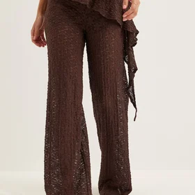 Bubbleroom Wide Lace Byxor (Dam)