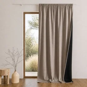 HOMEMAISON Konfor Rideau Thermique Acoustique Semi Occultant 140x260cm