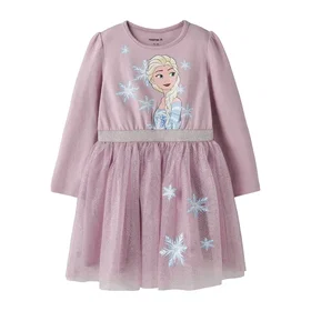 name it Osimi Tulle Long Sleeve Dress