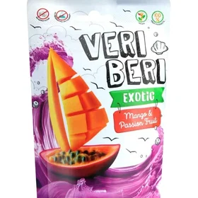 Veri Mango Passion Fruit Gummy Strips Sugar Free 50g