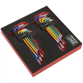Sealey AK7199 Torx and Hex Key Set 18pcs