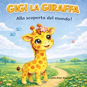 Gigi la Giraffa: Alla scoperta del mondo! Färgbok för barn