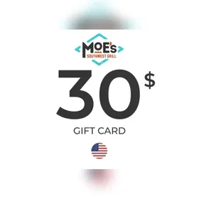 Moe’s Southwest Grill Gavekort 30 USD