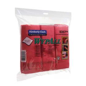 Wypall Cleaning Cloth Microfibre Red