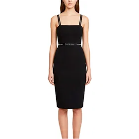 Calvin Klein Lv047f289g Ärmlös Midi Klänning