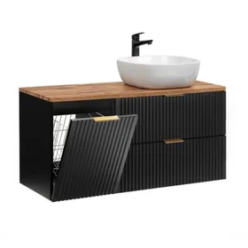 Petits -Meubles Adriel Vanité Cabinet 120cm Noir (3701063391636_CAFR)