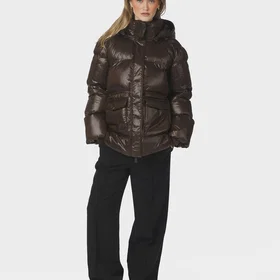 Neo Noir Clotilde Shiny Puffer Jakke (Dame)
