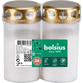 Bolsius Taper Candles 36h 2pcs
