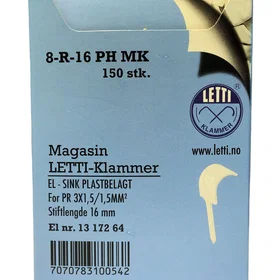Letti Klammer 8-R-16 PH magasin 150 stk