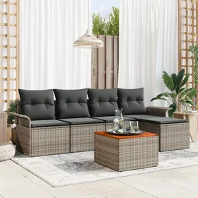 vidaXL Garden Sofa Set with Cushion 6 Pieces 3347314