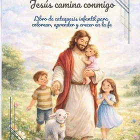 Jesus Jesús Camina Conmigo Färgläggningsbok för barn