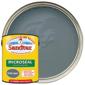Sandtex Microseal Smooth Masonry Paint Slate Grey 5L