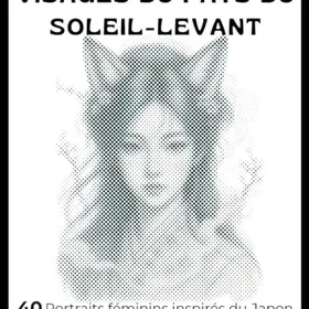 Visages du pays du Soleil-Levant 40 Feminina Porträtt Inspirerade Från Japan Tradition Mytologi Och Legender Färgläggningsbok