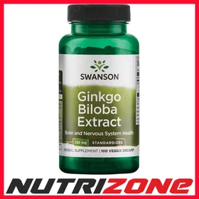 Swanson Ginkgo Biloba Extract 120mg 100 Capsules