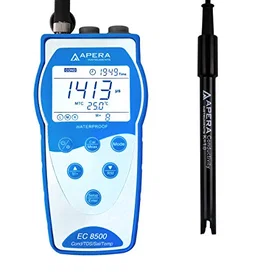 Apera Instruments EC8500 Bärbar pH / Konduktivitet / TDS / Salinitetsmätare Kit