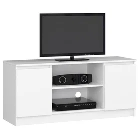 AKORD OP0LRTVBIA003 Meuble TV 2 étagères 120x40x55cm