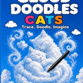 Cloud Doodle - Cats Färgläggningsbok
