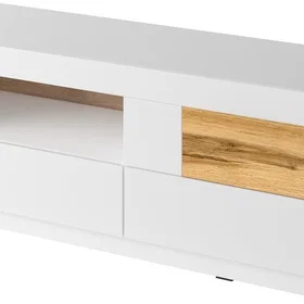 MEUBLORAMA HA-SILKE-247JGY41*2C/52KG Meuble TV 2 tiroirs 160cm