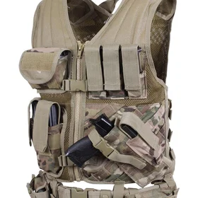 Rothco MOLLE Taktisk Väst Cross Draw (Multicam, One Size) Size Multicam