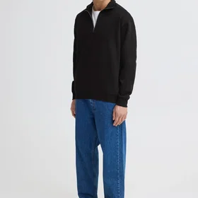 !Solid Halv Glidelås Sweatshirt (Herre)