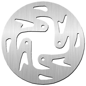 NG Round Brake Disc Silver 1024154