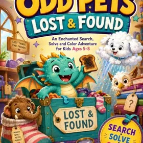 Odd Pets Lost & Found: An Enchanted Search, Solve and Color Adventure Färgläggningsbok för Barn