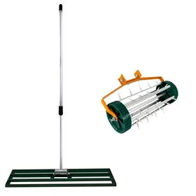 MonsterShop Lawn Leveller & Aerator 100cm