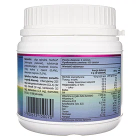 Kenay Spirulina Pacifica 500Mg 600 Tablets