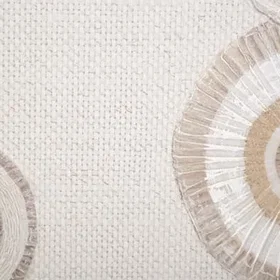 FURNLUX Tryckt Dekor Toile "Circlys" 50x100cm Brun