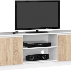 AKORD OP0LRTVBIASON004 Meuble TV 2 étagères 140x40x55cm