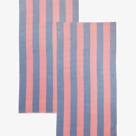 Redlunds Happy stripe Handduk 80x160cm 2-pack