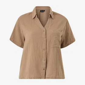 Zizzi Seersucker Shirt (Dame)