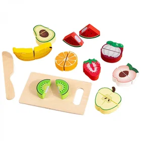 EcoToys Wooden Cutting Play Food 13 Pieces MST-HM015202