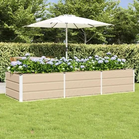 vidaXL Planter Ivoire 240x80x45cm 42018090
