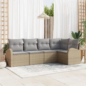 vidaXL Garden Sofa Set with Cushions 5 Pieces 3354709