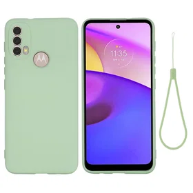 Matte Flytande Silikonfodral för Motorola Moto E30/E40/E20