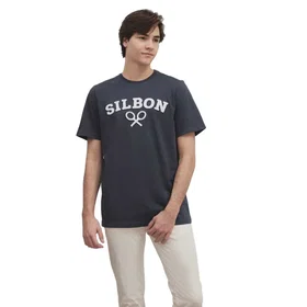 Silbon Raqueta Media Kortärmad T-shirt (Herr)