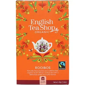 English Tea Shop Bio Rooibos Thé Sachets 40g 20-Pack
