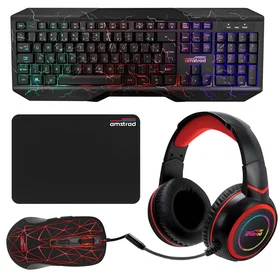 Amstrad Pro Gamer Hunters 5-Piece Gaming Set (QWERTY)