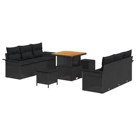 vidaXL Garden Sofa Set with Cushion 9 Pieces 3362084