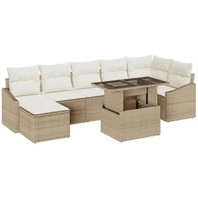 vidaXL Ensemble de Canapé de Jardin avec Coussin 8 Pièces 3349047