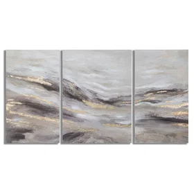 FURNLUX Monty Gold Canvas Toile 150cm 3pcs