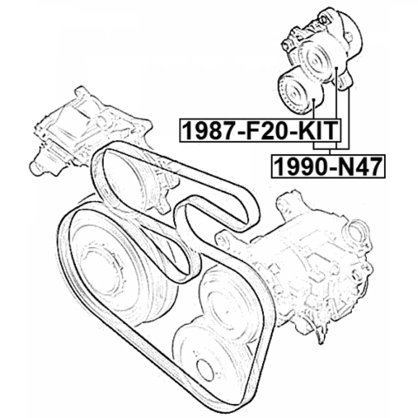 Febest 1990-N47 Belt