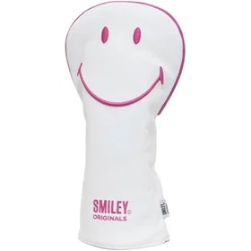 Smiley Driver Headcover Hvid/Pink