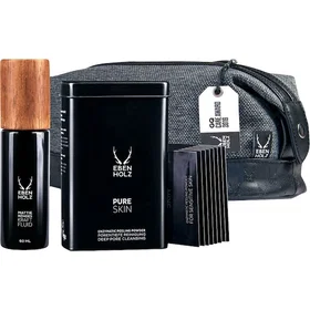 Ebenholz skincare Pure Facial care Anti Shine set for Men (Matte Fluid 60ml, Enz