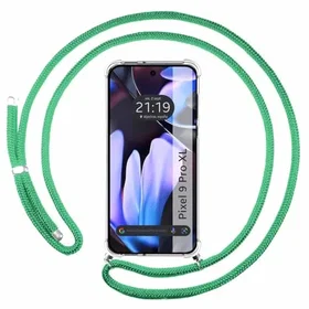 Tumundosmartphone Pendentif Transparent pour Google Pixel 9 Pro XL 5G avec cordo