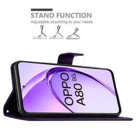 Cadorabo Floral Wallet Case for Oppo A80